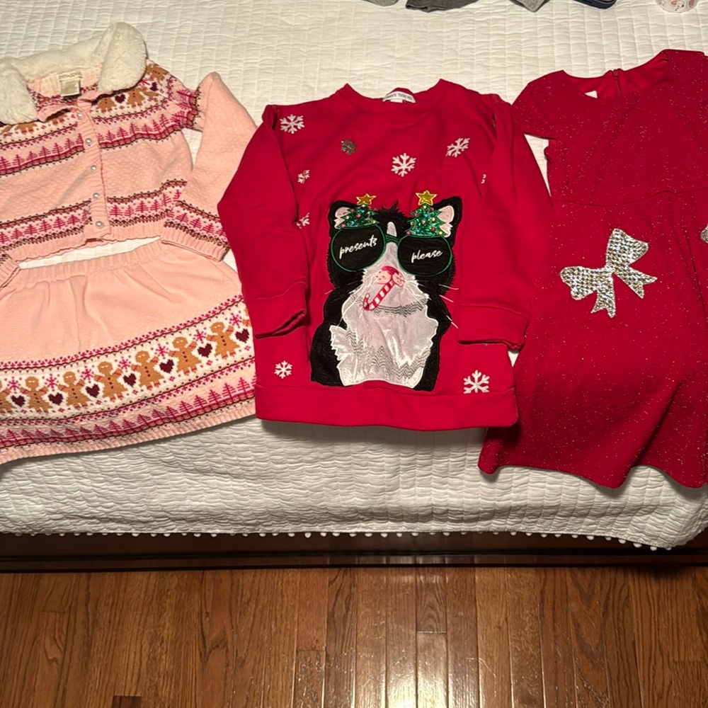 Size 7 girls Holiday clothing